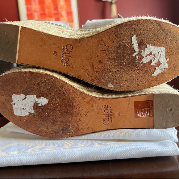 Chloe Lauren Espadrille Suede Wedge in Grey - Picture 6 of 8